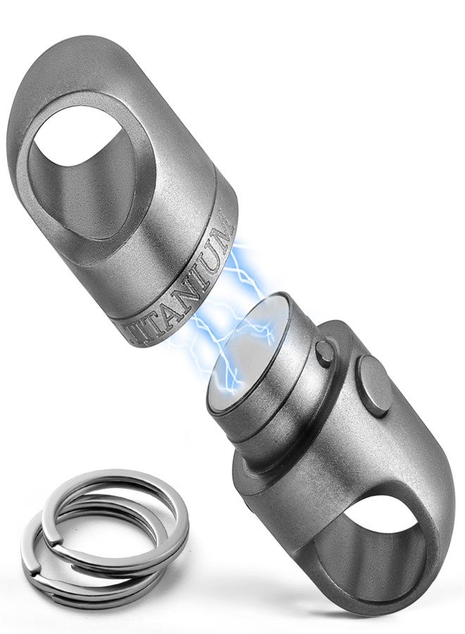 FEGVE Magnetic Quick Release Keychain – One-Hand Detachable Magnet Connector with Secure Lock for Valet & EDC Use - Image 1